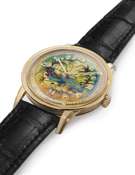 patek philippe painted dial|patek philippe gold dial.